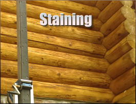  Angier, North Carolina Log Home Staining